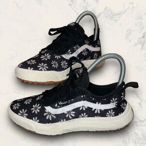 Vans Underage VR3 Black Daisy Athletic Comfort Shoe Sneaker Kids Size 3